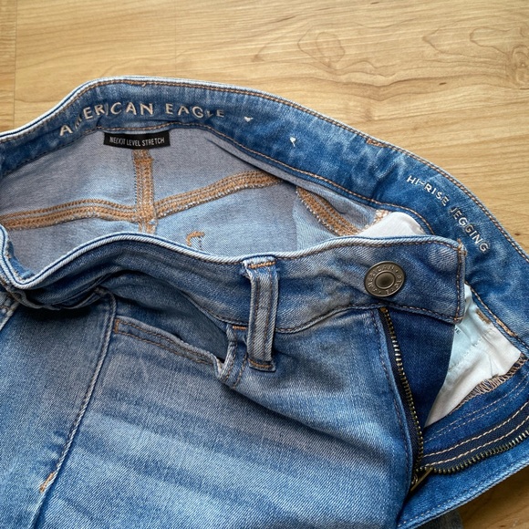 American Eagle Hi-Rise Legging Next Level Stretch Skinny Jeans - Picture 2 of 4